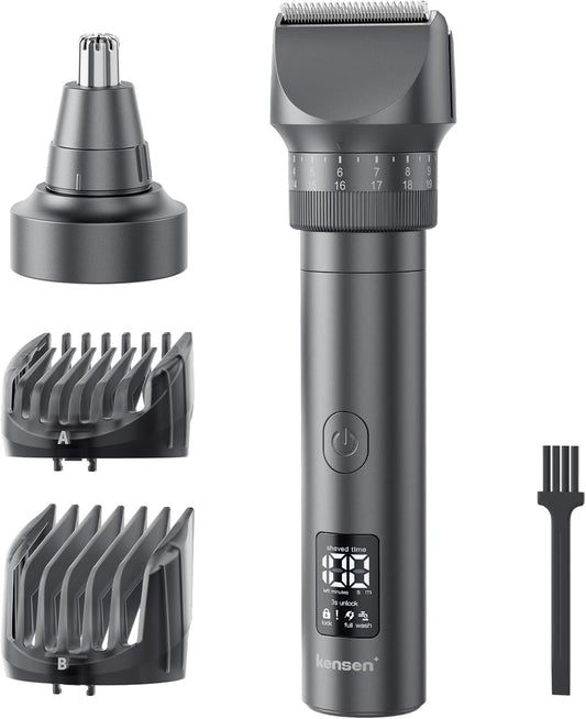 kensen バリカン 鼻毛カッター トリマー type-c充電式 ダイヤル調整41段階調整可能 ipx6防水